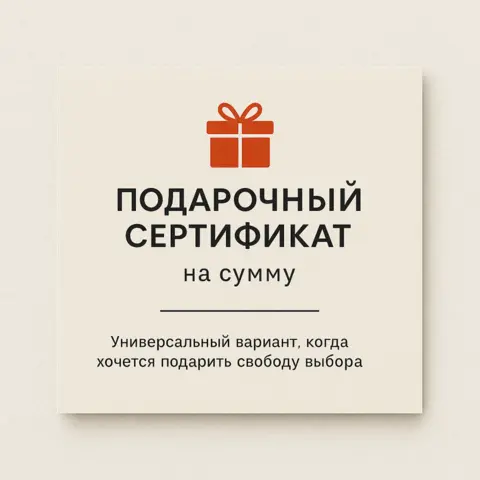 Подарочный сертификат на сумму